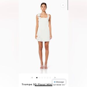 Elliat Trompe 3D Floral Mini Dress